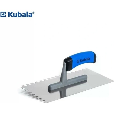 KUBALA 0204 Hladítko nerez, zub 10 mm, 270 x 130 mm, gumová rukojeť