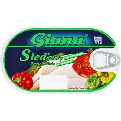 Giana Sleď filety v paprikové omáčce 5 x 170 g