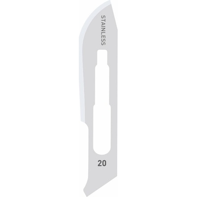 PARAMOUNT Skalpelové čepele stainless steel 100ks, č. 20