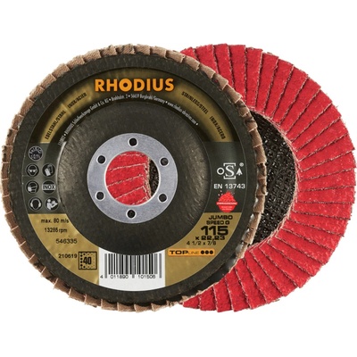 RHODIUS Lamelový brusný kotouč JUMBO SPEED G 115 x 22,23 TOPline 210619