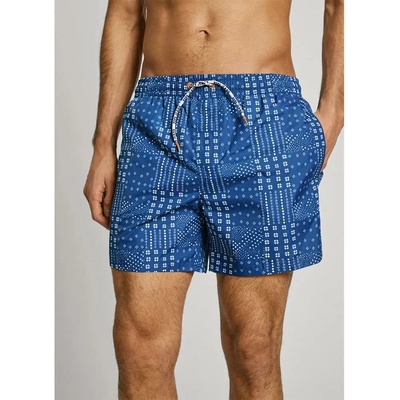 Pepe Jeans Бански гащета Pepe jeans Patchwork swimming shorts - Blue (Regal Blue)
