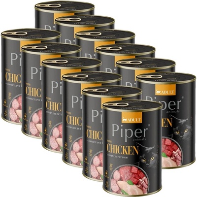 Dolina Noteci Консерва Piper Cat Adult с пилешко месо 12 x 400 г