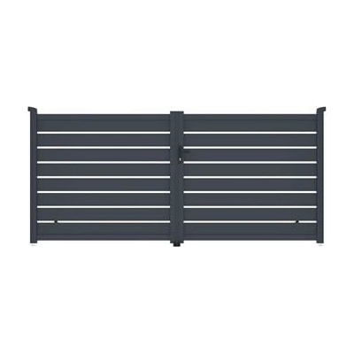 Brána G21 Reno 350x158 cm dvoukřídlá, antracitová