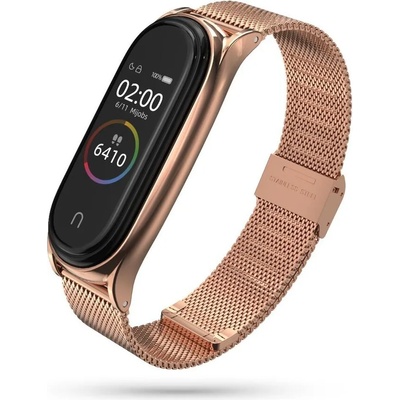 Tech-Protect Стоманена верижка за смарт часовник XIAOMI MI SMART BAND 5 / 6 / 6 NFC от Tech-Protect MILANESEBAND - rose gold (795787712320) - 10015