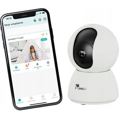 Momini Kidlook elektronická chůvička Bílá