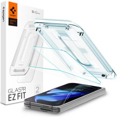 Spigen Glass tR EZ Fit (2 броя предпазни покрития), прозрачен - Google Pixel 9 Pro Fold (AGL07873)