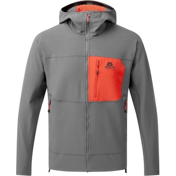 Mountain Equipment Мъжко софтшел яке Mountain Equipment Arrow Hooded Jacket Softshell jacket - Anvil / Redrock - размер XXL (003-3540-0215)