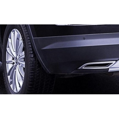 MILOTEC Imitácia koncovky výfuku Škoda Kodiaq 2016-2024 ABS - Alu Brusch