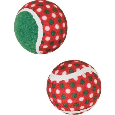 Nobby Pet Shop tenis vánočé míčky 6,3 cm 2 ks