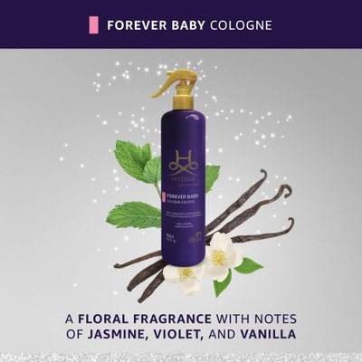 HYDRA groomers ПАРФЮМ forever baby, портокал, лотосов цвят, ябълка и сандалово дърво, за кучета и котки - 450 мл, Бразилия - 24422