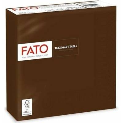 FATO Ubrousky 1/4 ohyb 33x33cm Smart Table čokoláda 50ks