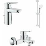 GROHE Комплект смесител за вана и мивка Grohe BauEdge с душ лост Tempesta, гланциран хром (11292703)