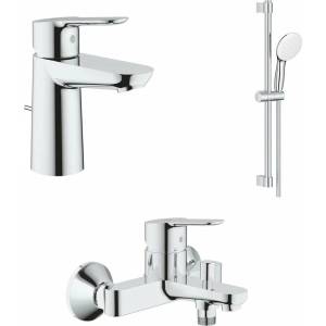 GROHE Комплект смесител за вана и мивка Grohe BauEdge с душ лост Tempesta, гланциран хром (11292703)