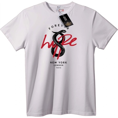 NOONEBRAND Тениска Градански Хайп Змия - L, Black