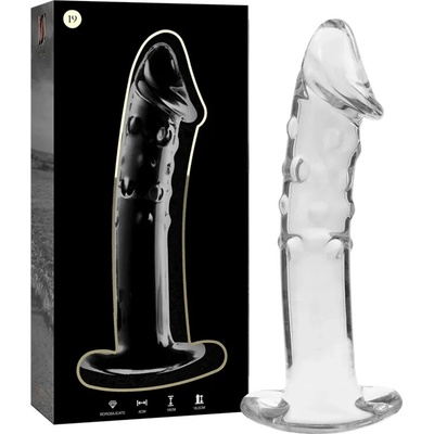 Ibiza Nebula Model 19 Dildo Borosilicate Glass 18.5 x 4 cm Clear