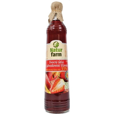 Naturfarm Sirup jahoda 33% ovocia 0,7 l