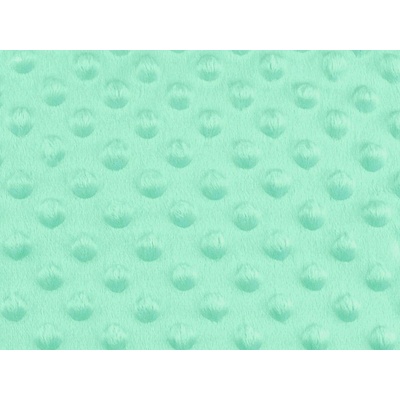 Minky s 3D puntíky - mint