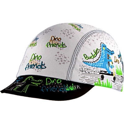 RDX Funkční letní kšiltovka Coolmax Dino Friends Šedá