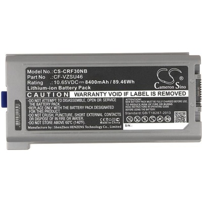 Cameron Sino Panasonic Toughbook CF-30, CF-31, CF-53 CF-VZSU46 10, 65V 8400mAh (CS-CRF30NB)