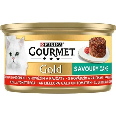 Gourmet Gold Savoury Cake KK S hovězím & rajčaty 85 g
