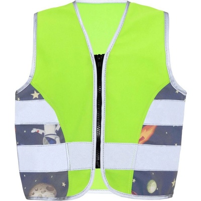 Korntex Action dětská bezpečnostní vesta neon green/ufo