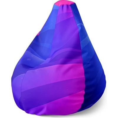 Sablio Pear sedací vak s potiskem 70 x 70 x 95 cm