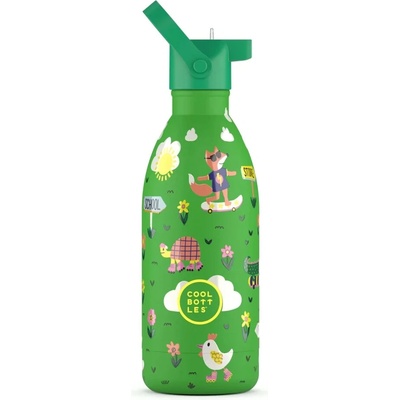 Dětská nerezová termolahev COOL BOTTLES Kids Rolling Skaters třívrstvá 500 ml