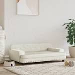 vidaXL Кучешко легло кремава 90x53x30 см кадифе (171874)