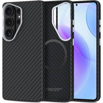 Tech-Protect Magsafe Калъф за Samsung S26 Ultra, Tech-Protect ION Carbon Case, Черен (5906302390526)