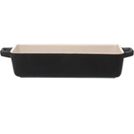 Maku Kitchen Life 36 х 21 см черна керамична тава с дръжки maku