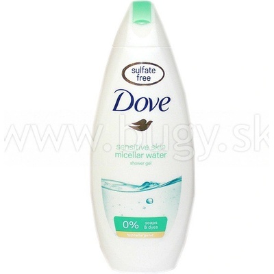 Dove Sensitive Skin Micellar Water hypoalergénny micelárny sprchový gél 250 ml