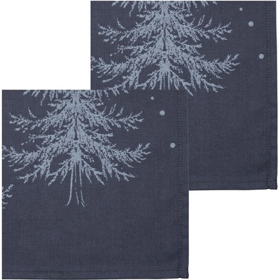 Sodahl Vánoční bavlněné ubrousky Winterland blue 2 ks 45x45
