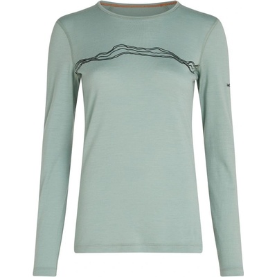 ICEBREAKER Wmns 200 Oasis LS Crewe Mountain Pulse, Moss