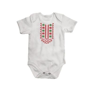 Детско боди с шевица къс ръкав