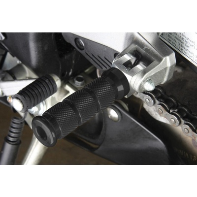 BikeTek Alloy Round Sports stúpačkách Ducati spolujazdcom Black FRRDR01BLK