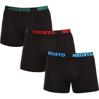 Nedeto Комплект от три - мъжки боксерки Nedeto черни Nedeto | Cheren | МЪЖЕ | L