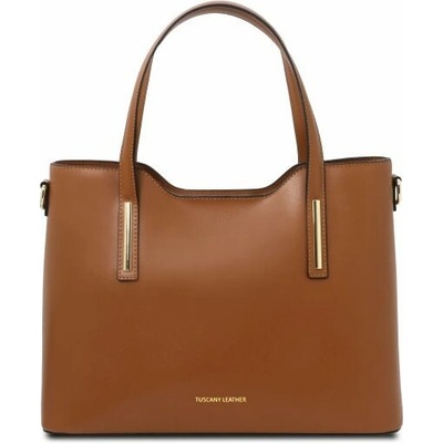 Tuscany Leather kožená shopper kabelka Olimpia Koňaková