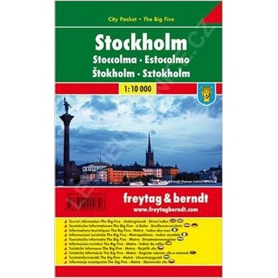 Stadtplan Stockholm. Stoccolma. Estocolmo Stokholm Sztokholm