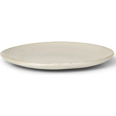 ferm LIVING Dezertný tanier FLOW 15 cm biela kamenina