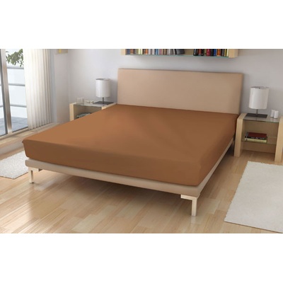 Polášek Jersey plachta bavlna oriešková180x200 155g