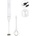 Muhler Мини фрапе миксер Muhler FMX-1010C, 6W, Безжичен, 2 приставки, USB Type-C, 3 скорости, Бял (Type-C)