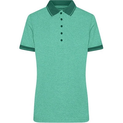 James&Nicholson Dámska polokošeľa JN705 Green Melange