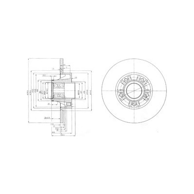 DELPHI Brzdový kotúč BG9031RS