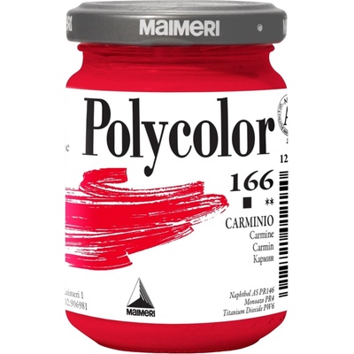 Maimeri Vynil Polycolor АКРИЛНА боя Carmine 166 140 ml 1 бр (M1220166)
