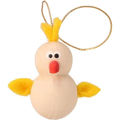ČistéDřevo Dřevěná velikonoční figurka - kuřátko