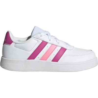 adidas Детски маратонки Adidas Unisex Kids' Breaknet 2.0 Low-Top Trainers - White/Lucid Fuc