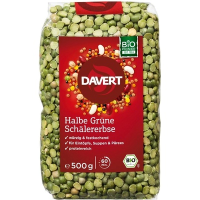 Davert Hrách zelený půlený 0,5 kg