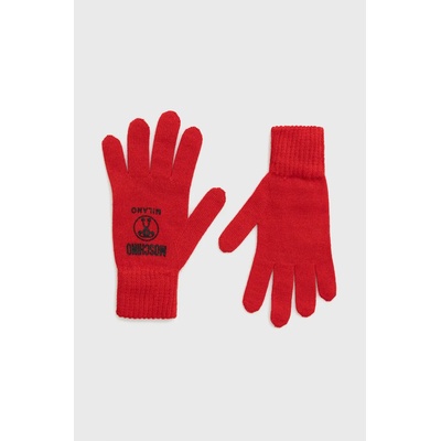 Moschino Вълнени ръкавици Moschino в червено (M2410.65252)