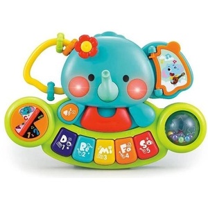 Raya Toys Бебешко музикално пиано Raya Toys - Слонче (520121589)