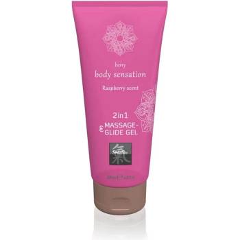 Image 1 of Лубрикант и масажен гел, малина - Body Sensation 200ml (HOT0067072)